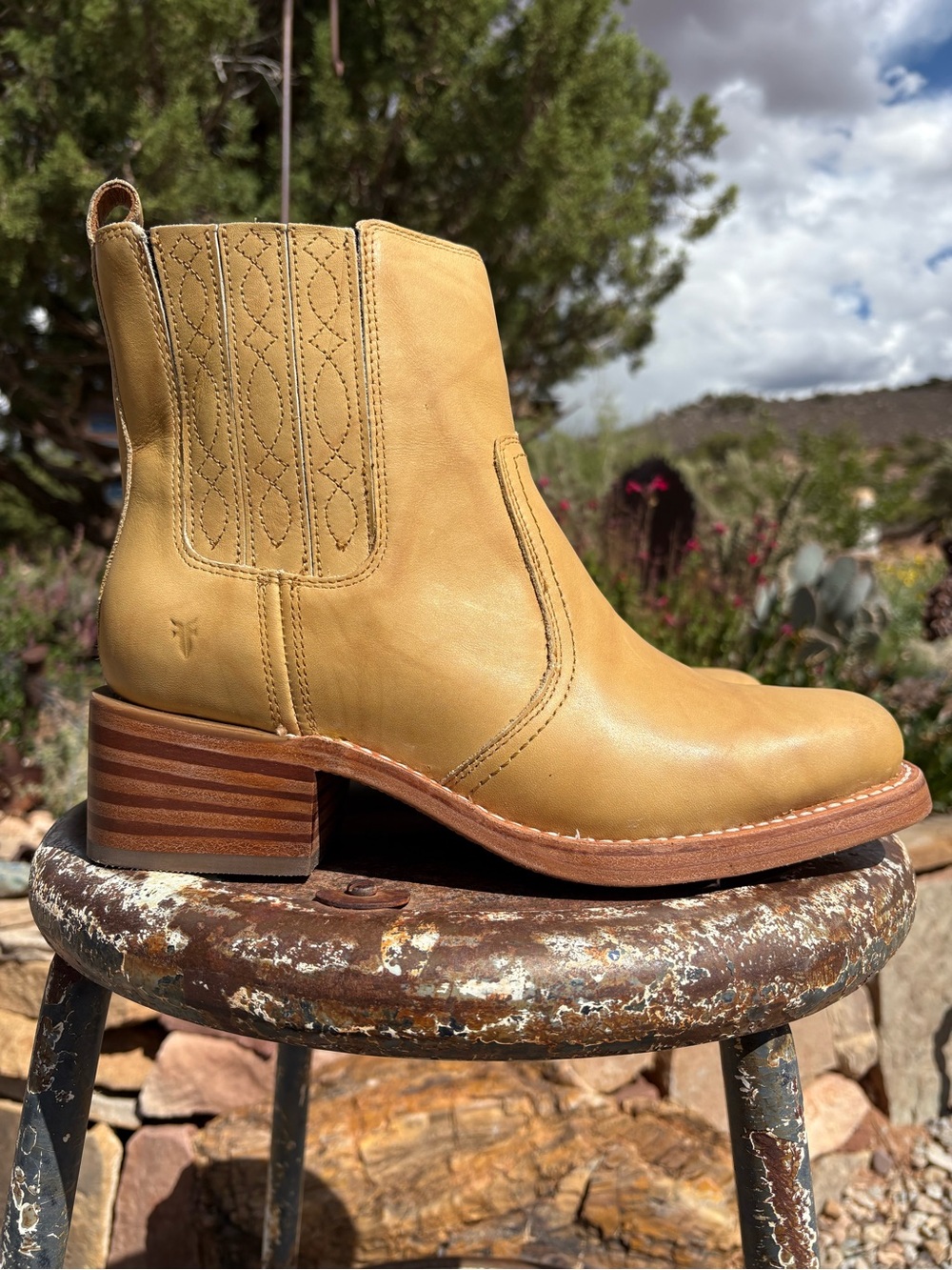 NWT Frye Campus Chelsea Boot In Banana